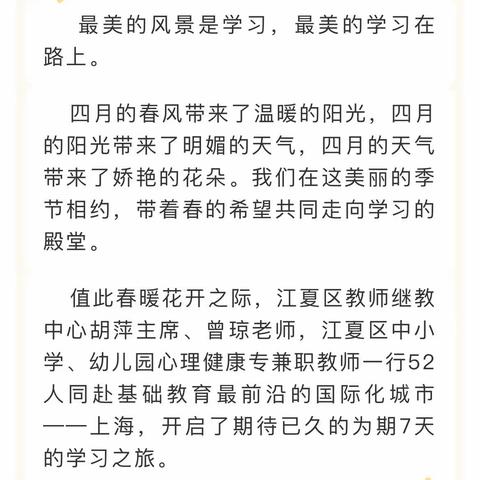 追光而行，守护“心”安——2023年江夏区中小学、幼儿园教师心理援助能力实操培训班系列报道第一组