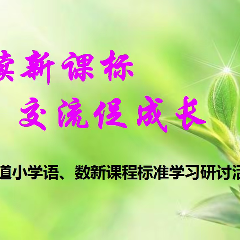 研读新课标，交流促成长——翔云道小学语、数新程标准学习研讨活动纪实