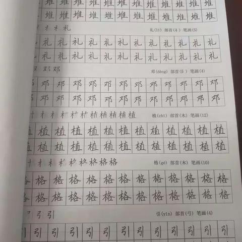 书法第二周