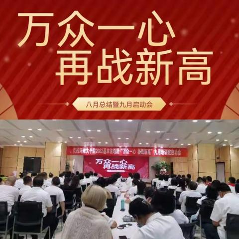 克拉玛依分公司【万众一心 再战新高】八月总结暨九月启动会