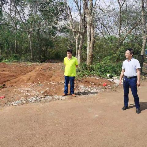 现场察看预开挖路段