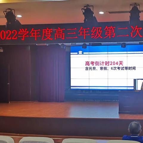 2022届高三年级第二次家长会暨学生表彰大会