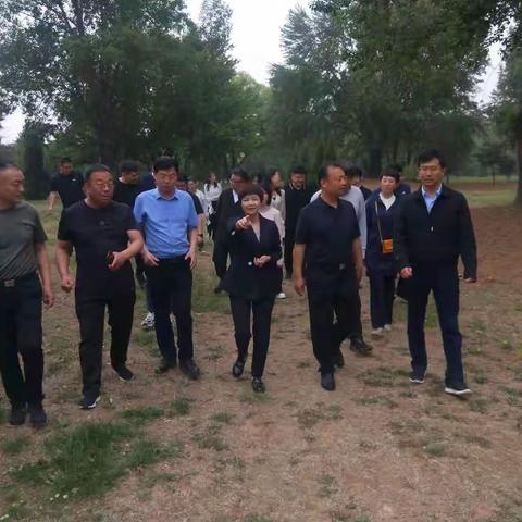 洪洞县人民政府副县长刘向明一行赴我区学习考察生态葬工作