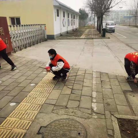 暖阳初升，万象更新——思礼镇初级中学八年级三班学生志愿者活动