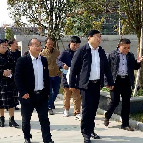 领导关怀—共青城市市长卢治轩一行领导来南湖新城学校视察调研