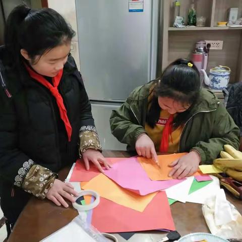 制作创意手工灯笼      红红火火过大年——刘英小学巨溪校区六年级红领巾小创客活动