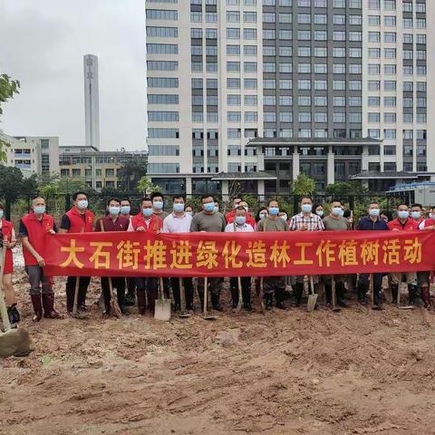 我为群众办实事，我为会江添新绿 ——会江村开展“大石街推进绿化造林工作植树活动”