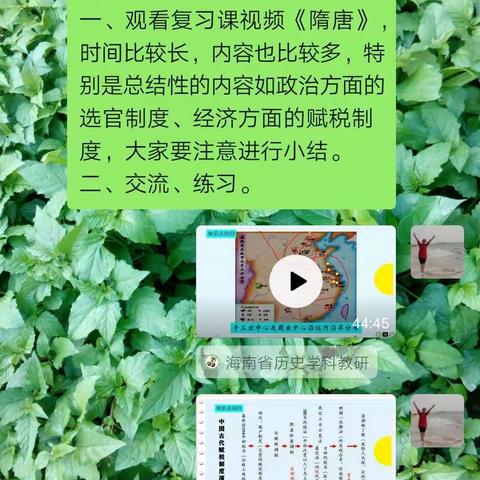 昌江矿区中学历史组第二期网上教学简记