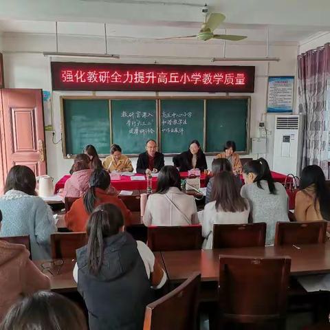 强化教研全力提升高丘镇小学教学质量