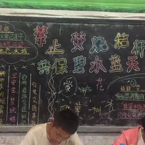禁烧秸秆，从我做起