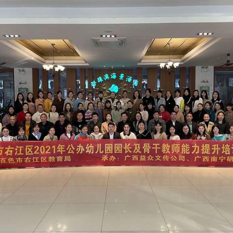 扬帆正当时·共促幼教梦——百色市右江区2021年公办幼儿园园长及骨干教师能力，提升培训