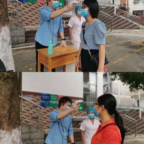 武鸣中学举行学生错峰返校接待演练