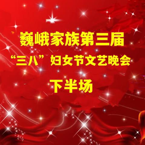 (下半场)2023年巍峨家族第三届3.8文艺晚会纪实