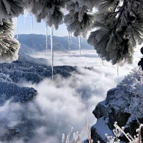 出门见南山，又现匡山雪