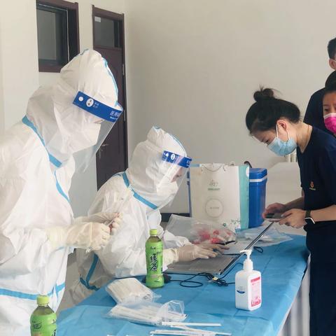 高新区大队迅速开展全员核酸检测工作