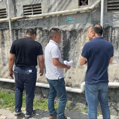 钟落潭镇纪委书记林春茂带队督查水环境治理问题整改落实情况