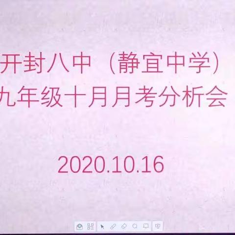 凝心聚力 备战中考——开封八中九年级月考成绩分析会