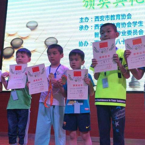 雏鹰初试展雄姿                  ——恭贺高新第一小学包揽小学三个组别的团体冠军