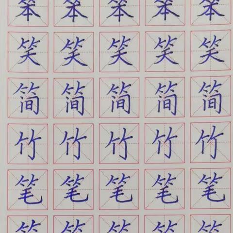 紫云县第一小学 五（4）班 汉字书写素养成长记录 第11周
