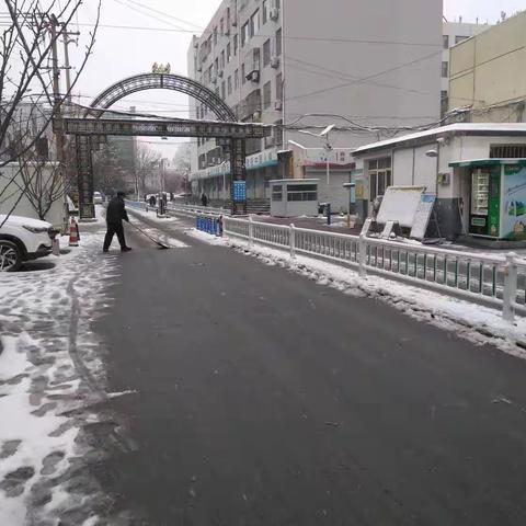 【扫雪护行 情暖人心】一一芳馨园物业管理处积极开展清雪行动