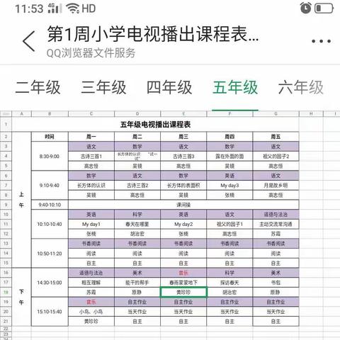 停课不停学，成长不停歇————万宫小学五⑤班