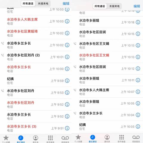 水泊寺乡防疫故事（二十）记载防疫工作的电话单
