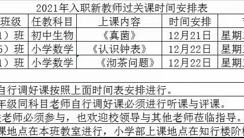 小荷已露尖尖角，静待清香溢满园——记东乡区第七中学小学部12月22日新教师过关课