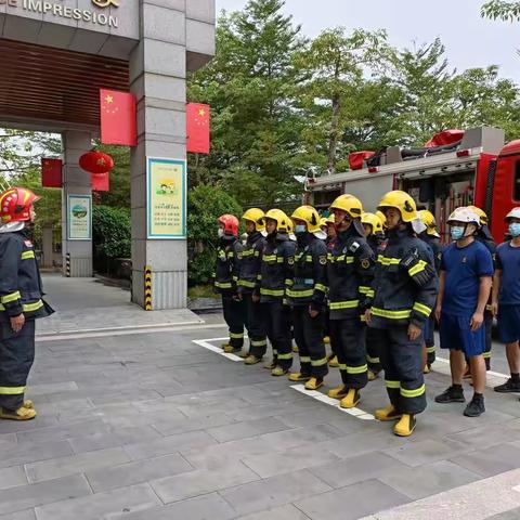 昌江大队开展高层建筑灭火演练