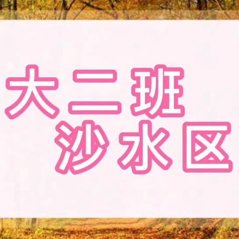 大二班户外自主游戏——沙水区二