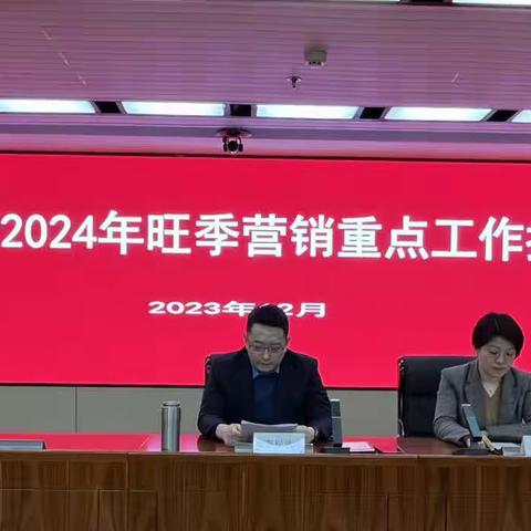 湖北分行组织召开2024年度旺季营销重点工作推动会