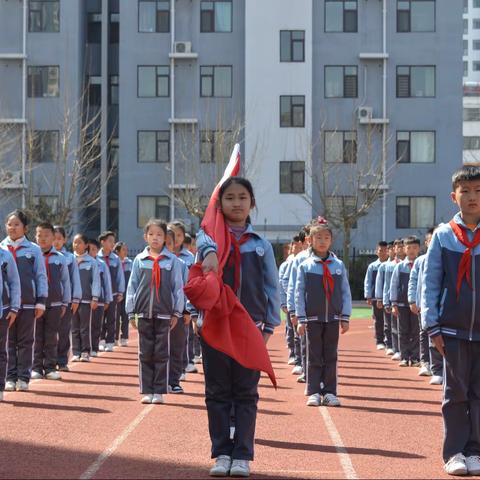 践行文明风尚，守护绿色家园——临沂齐鲁园小学第四周升旗仪式