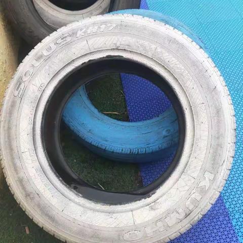 莱州市云峰丽景幼儿园课程游戏化自主游戏案例——“有趣的轮胎”