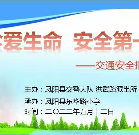 “珍爱生命   安全第一”---东华路小学举行交通安全法治教育报告会