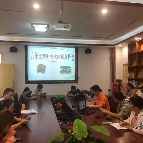 思源初中八年级期中考试成绩分析会