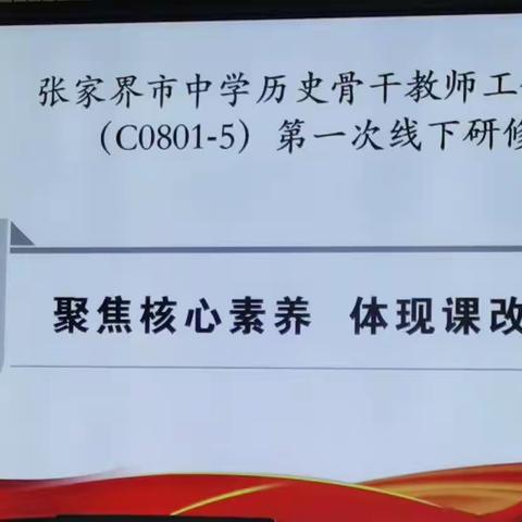 “赋能成长，蓄势前行”﻿——“国培计划（2023)”张家界市农村初中历史骨干教师工作坊研修