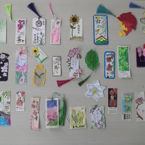 2023伊洛中学读书节活动——书签制作、诗词配画