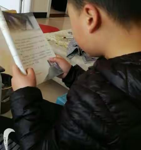 宅家学习不停 少年不负韶华——梁庄小学四年级学生谷雨泽居家学习纪实