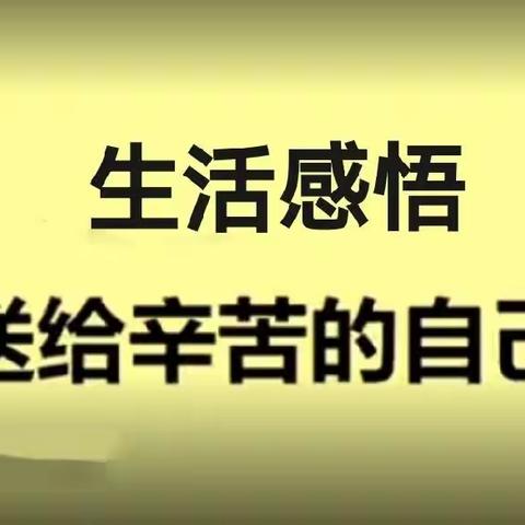 生活感悟