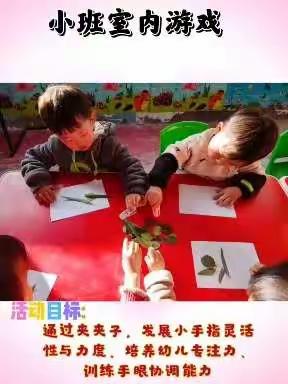 潘庄镇中心小学附属幼儿园—小班室内游戏《夹夹乐》