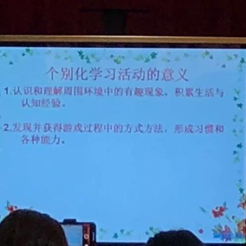 11.17幼儿园区角设计与教师观察介入培训