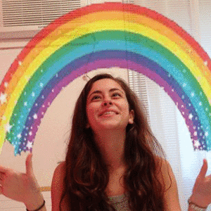 一年级《七彩飞虹》