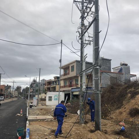 海南英州万福路改造项目电力迁改进度统计