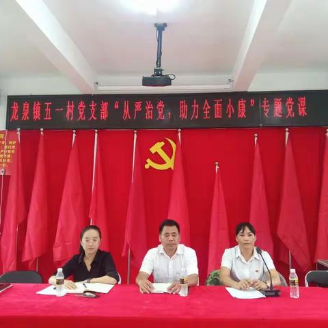 【五一村党支部】“全面从严治党 助力全面小康”专题党课