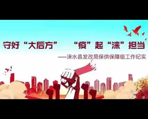 守好“大后方” “疫”起“涞”担当        ——涞水县发改局保供保障工作纪实