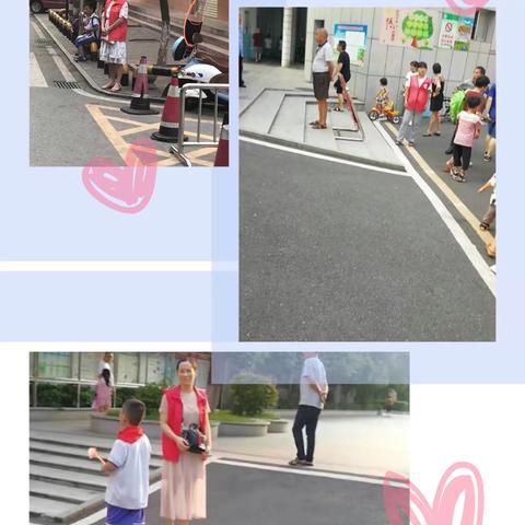 百花小学二（五）家长义工——可爱的红马甲！