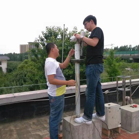 中国气象局大气成分中心莅临泾河站检查指导工作