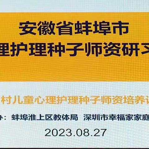 2023.8.27蚌埠市幸福家心理护理师研学营day2（10组）