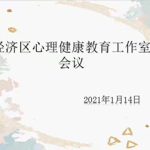 经济区心理健康教育工作室会议