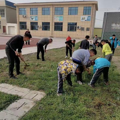襄城区潼口小学开展爱国卫生运动，促进学生文明习惯养成