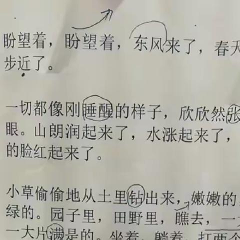 听朗诵朱自清《春》课解析